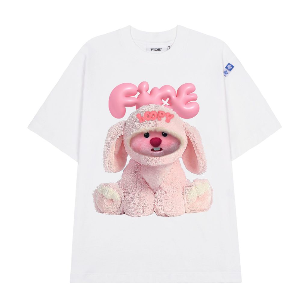 Áo thun FIDE LOOPY Hải Ly unisex form rộng cổ tròn LOOPY - AT28