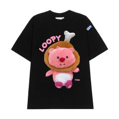 Áo thun FIDE LOOPY Hải Ly unisex form rộng cổ tròn LOOPY - AT23