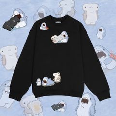 Áo Sweater FIDE SHARK unisex nam nữ Sweater Cotton oversize form rộng -SW03