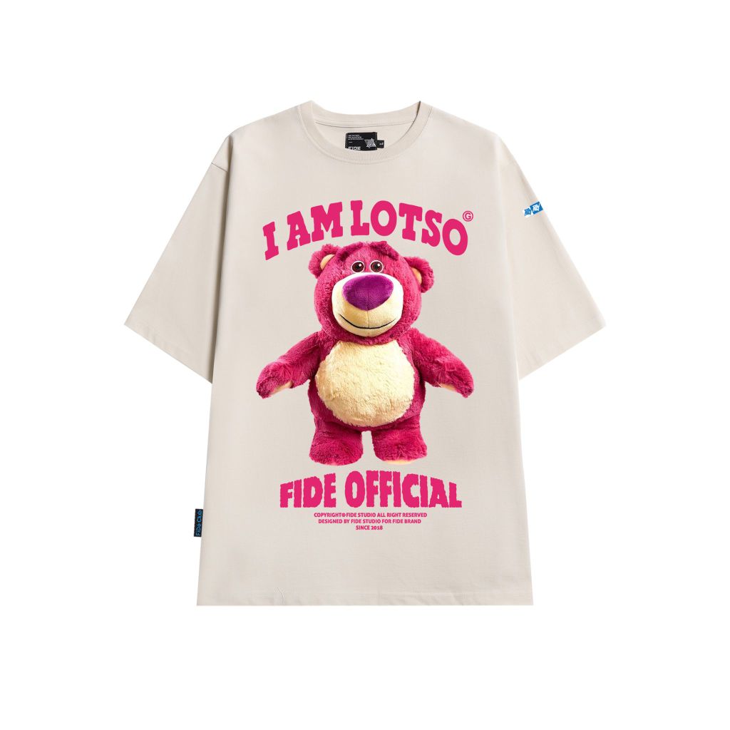Áo thun GẤU DÂU FIDE phông trơn nam nữ cổ tròn LOTSO 01
