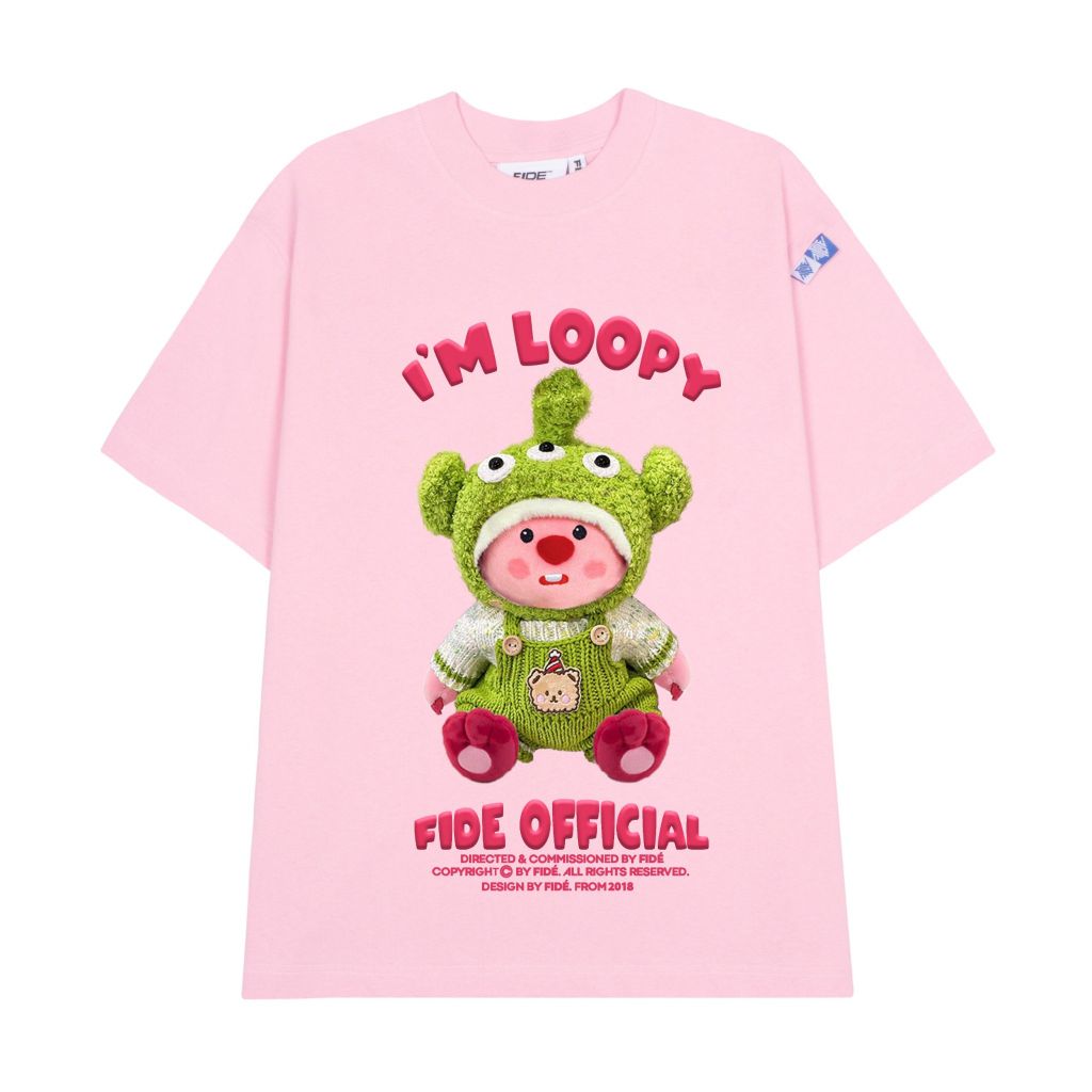 Áo thun FIDE LOOPY Hải Ly unisex form rộng cổ tròn LOOPY - AT16