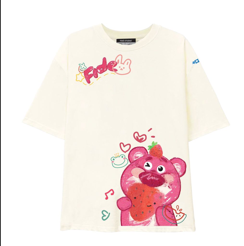 Áo thun FIDE phông trơn nam nữ cổ tròn FIDE GẤU LOTSO 32