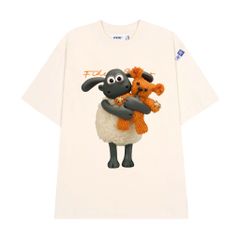 Áo thun FIDE Cừu Shaun phông trơn nam nữ cổ tròn unisex SHAUN 05