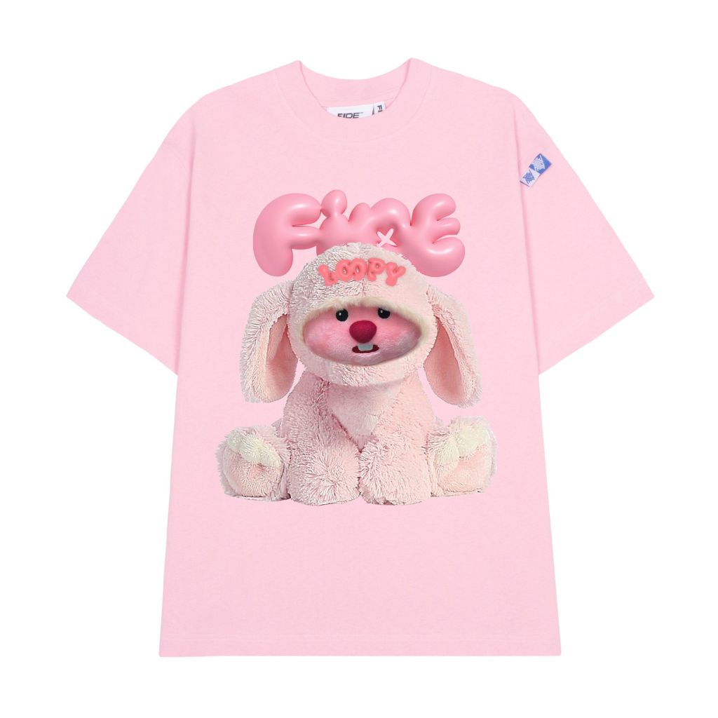 Áo thun FIDE LOOPY Hải Ly unisex form rộng cổ tròn LOOPY - AT28