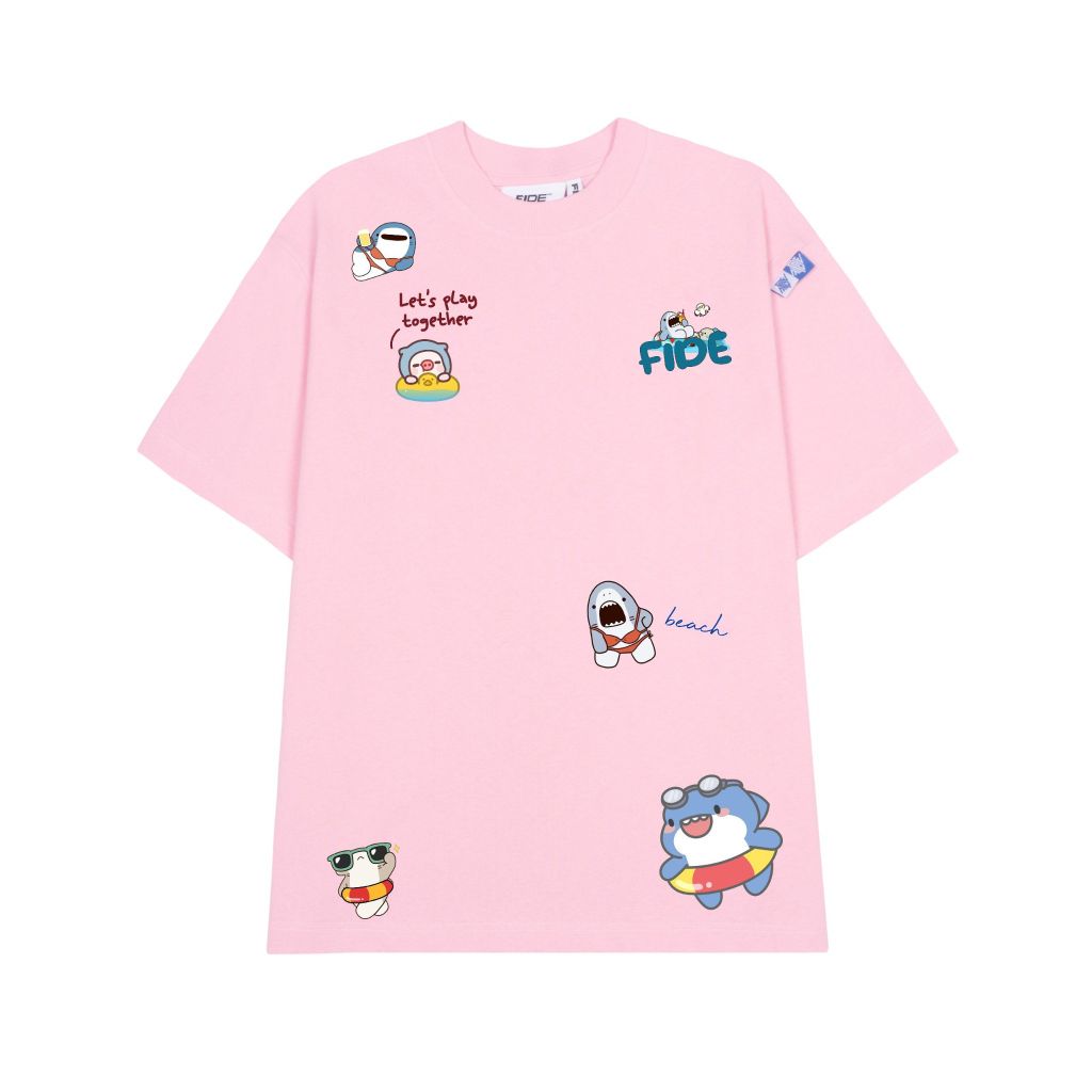 Áo thun FIDE SHARK BABYB unisex form rộng cổ tròn SHARK - AT29