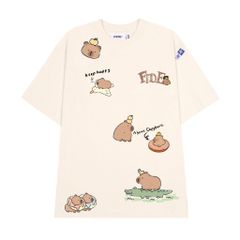 Áo thun FIDE CAPYBARA unisex form rộng cổ tròn CAPYBARA - AT48