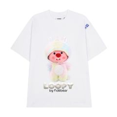 Áo thun FIDE LOOPY Hải Ly unisex form rộng cổ tròn LOOPY - AT15