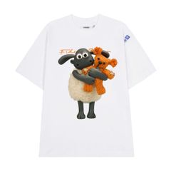 Áo thun FIDE Cừu Shaun phông trơn nam nữ cổ tròn unisex SHAUN 05