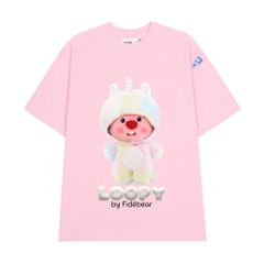 Áo thun FIDE LOOPY Hải Ly unisex form rộng cổ tròn LOOPY - AT15