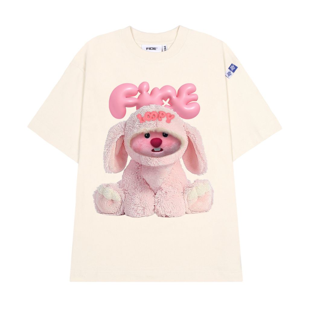 Áo thun FIDE LOOPY Hải Ly unisex form rộng cổ tròn LOOPY - AT28