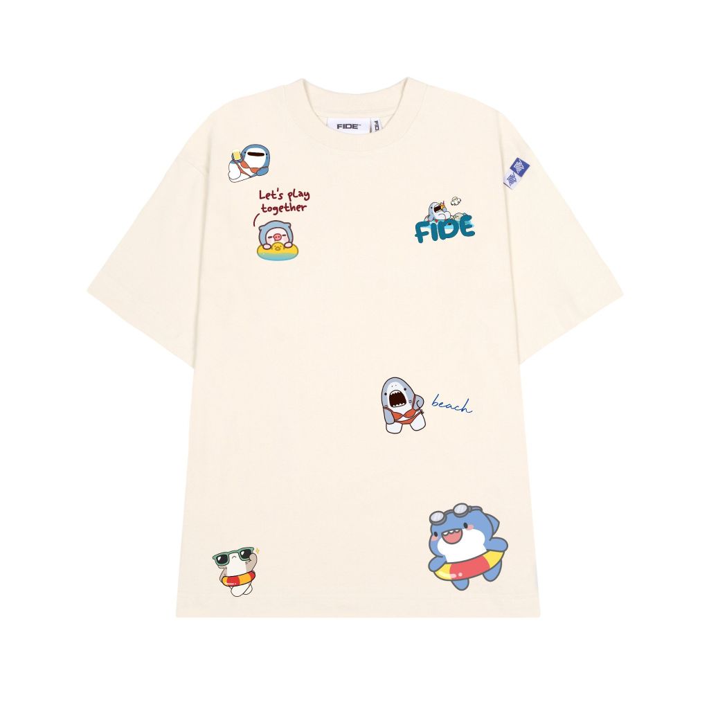 Áo thun FIDE SHARK BABYB unisex form rộng cổ tròn SHARK - AT29