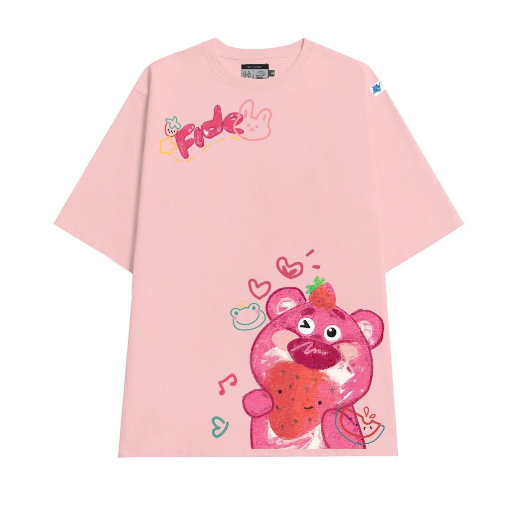 Áo thun FIDE phông trơn nam nữ cổ tròn FIDE GẤU LOTSO 32