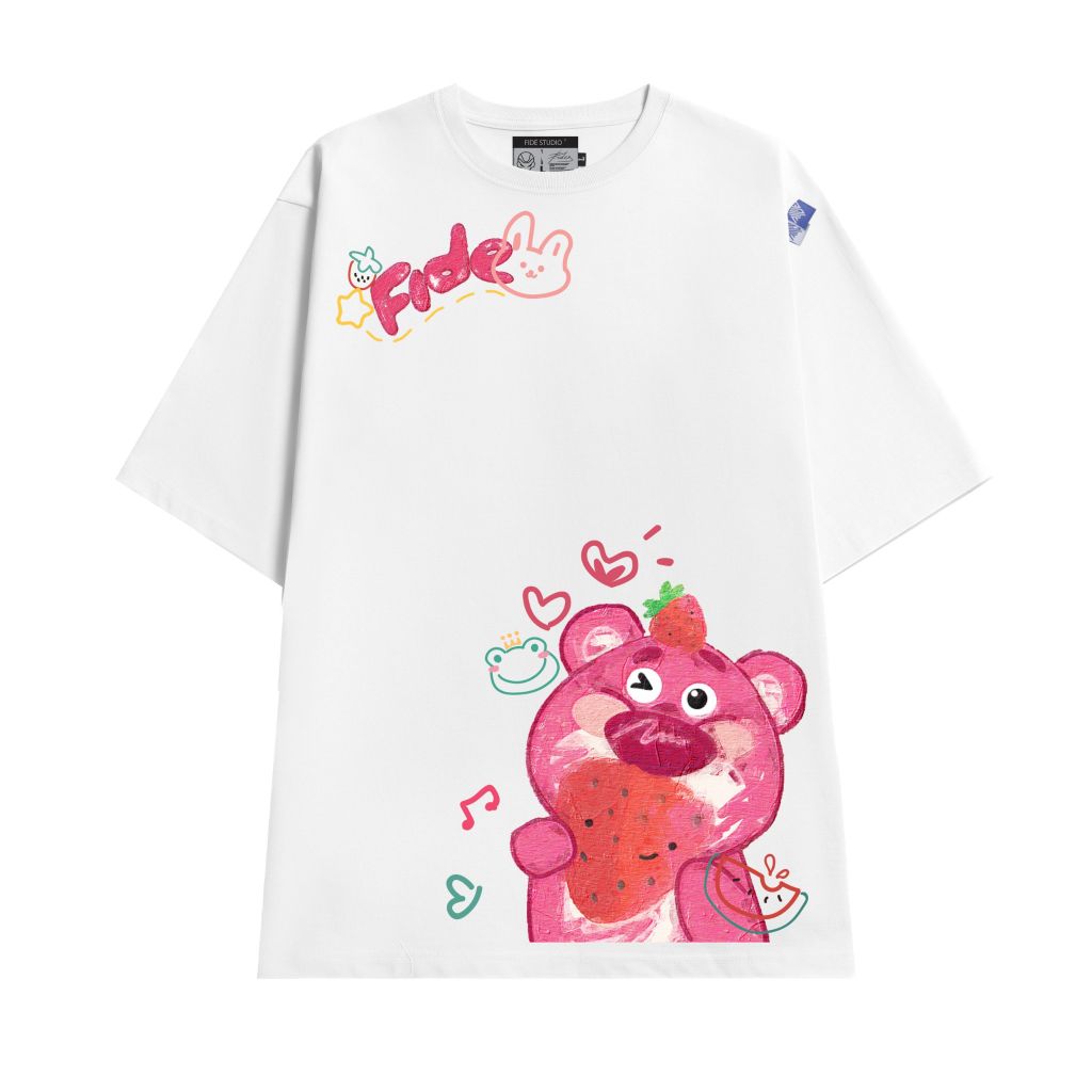 Áo thun FIDE phông trơn nam nữ cổ tròn FIDE GẤU LOTSO 32