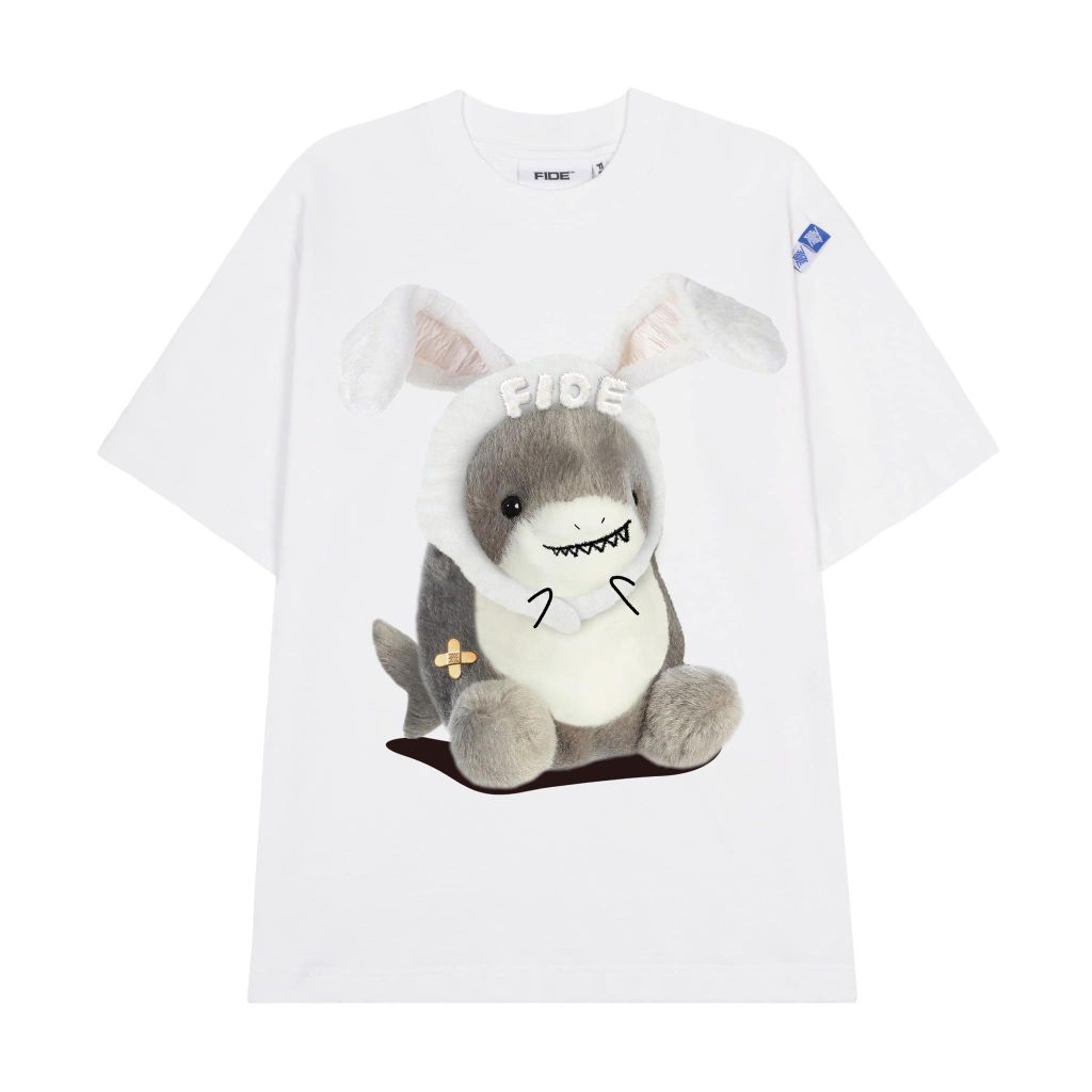 Áo thun FIDE shark unisex form rộng cổ tròn SHARK CUTE - AT12