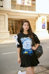 Áo thun FIDE TEDDY phông unisex form rộng local brand nam nữ cổ tròn oversize Đínhgấu AT66(TẶNG GẤU)