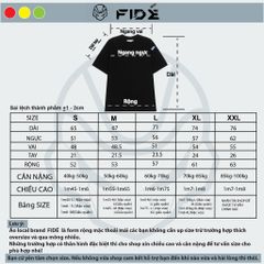 Áo thun FIDE JoyBear unisex form rộng đính gấu local brand cổ tròn oversize - AT174