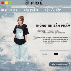 Áo thun FIDE cá mập phông unisex nam nữ form rộng cổ tròn ulzzang BABY SHARK 03