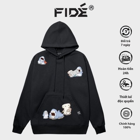 ÁO HOODIE FIDE SHARK COTTON NAM NỮ - HD01