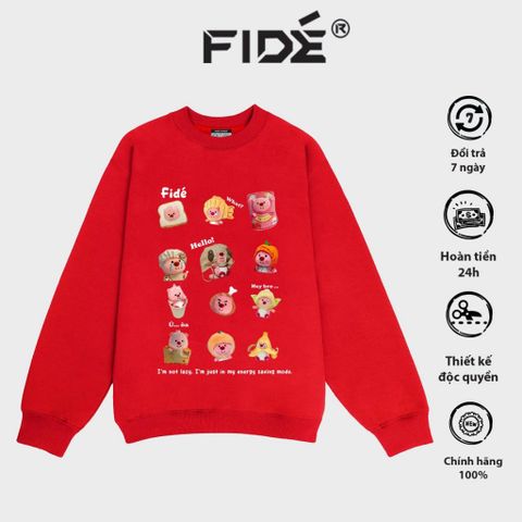 Áo Sweater FIDE LOOPY unisex nam nữ SWT Cotton form rộng -SW06