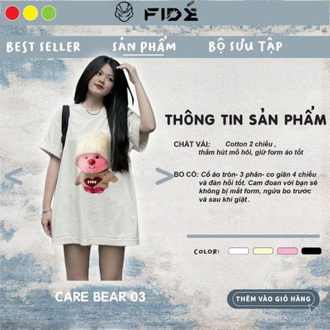 Áo thun FIDE LOOPY Hải Ly unisex form rộng cổ tròn LOOPY - AT18