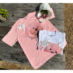 Áo thun FIDE LOOPY Hải Ly unisex form rộng cổ tròn LOOPY - AT21