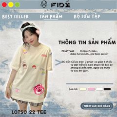 Áo thun FIDE phông trơn nam nữ cổ tròn FIDE GẤU LOTSO 22