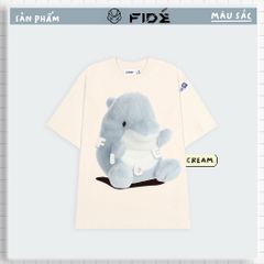 Áo thun FIDE cá mập Baby Shark phông unisex form rộng cổ tròn BABY SHARK 04