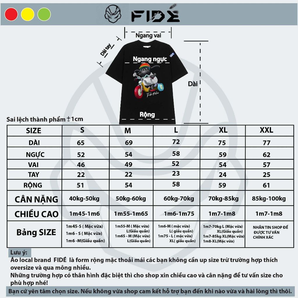 Áo thun FIDE Cừu shaun phông unisex nam nữ form rộng cổ tròn ulzzang SHAUN 13