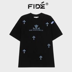 Áo thun FIDE cotton unisex form rộng cổ tròn - AT50