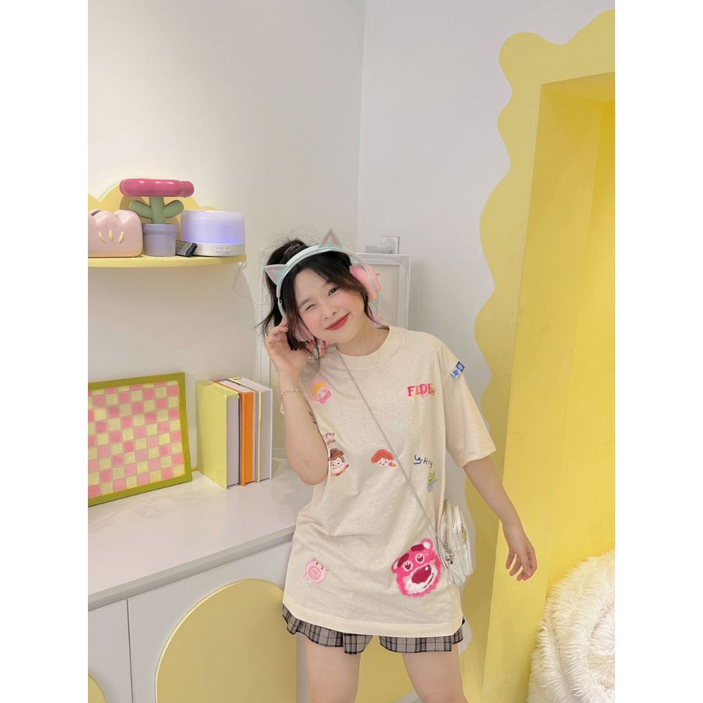 Áo thun FIDE phông trơn nam nữ cổ tròn FIDE GẤU LOTSO 22