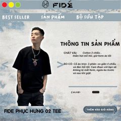 Áo thun FIDE phông trơn nam nữ cổ tròn PHỤC HƯNG 02