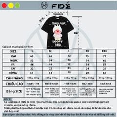 Áo thun FIDE LOOPY Hải Ly unisex form rộng cổ tròn LOOPY - AT15