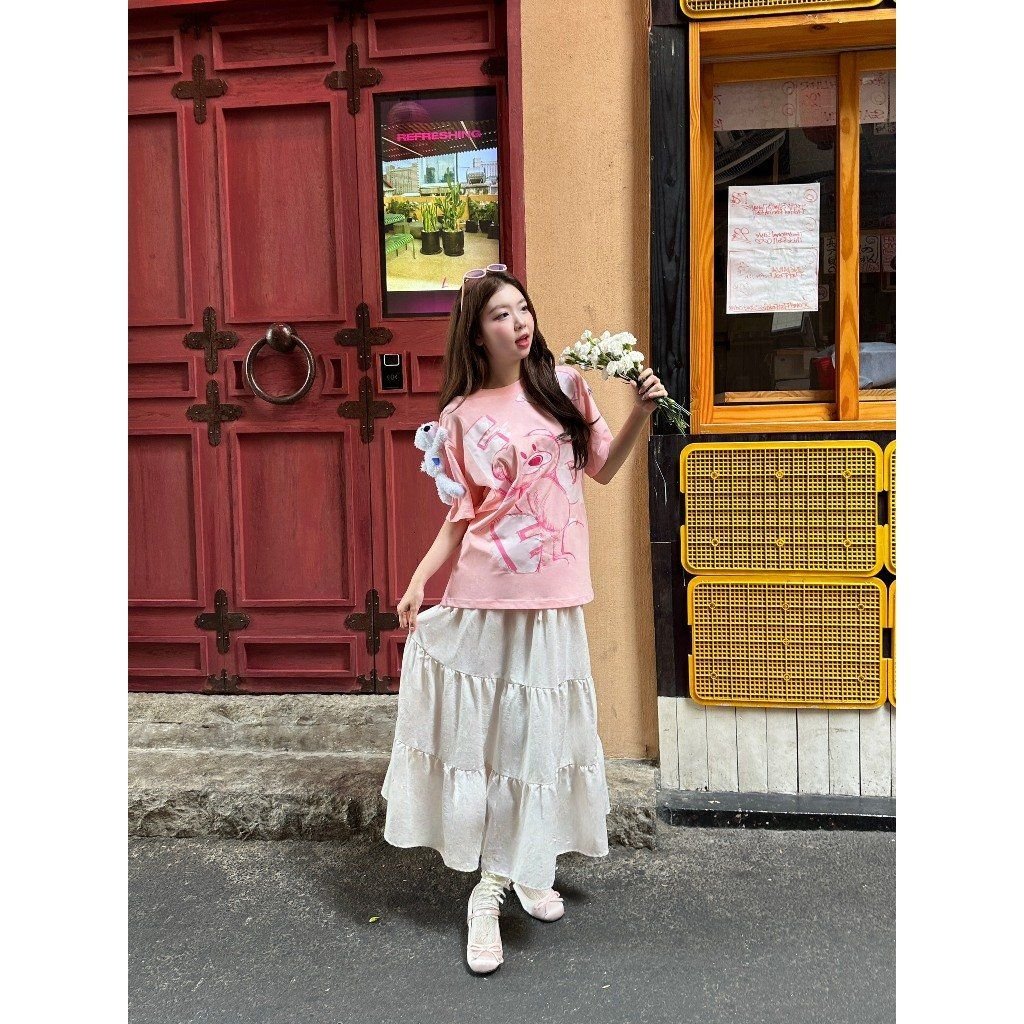 Áo thun FIDE TEEDY phông cotton unisex nam nữ form rộng cổ tròn áo đính gấu - AT59(TẶNG KÈM GẤU)