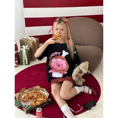 Áo thun FIDE LOOPY Hải Ly unisex form rộng cổ tròn LOOPY - AT23