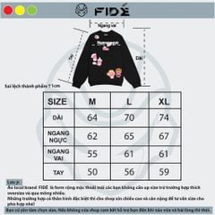 Áo Sweater FIDE LOOPY unisex nam nữ SWT Cotton form rộng -SW07