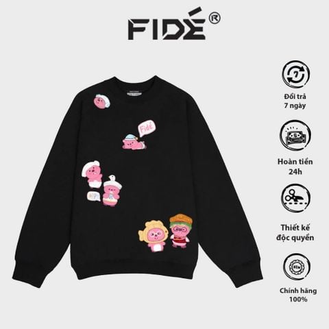 Áo Sweater FIDE LOOPY unisex nam nữ SWT Cotton form rộng -SW07