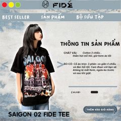 Áo thun địa danh SÀI GÒN FIDE phông unisex nam nữ form rộng ulzzang SÀI GÒN SS2