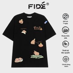 Áo thun FIDE CAPYBARA unisex form rộng cổ tròn CAPYBARA - AT48