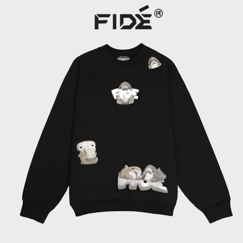 Áo Sweater FIDE SHARK unisex nam nữ Sweater Cotton oversize form rộng -SW02