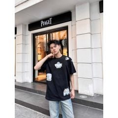 Áo thun FIDE shark unisex form rộng cổ tròn SHARK CUTE - AT09