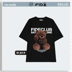 Áo thun FIDE unisex nam nữ form rộng cổ tròn GẤU JOKER