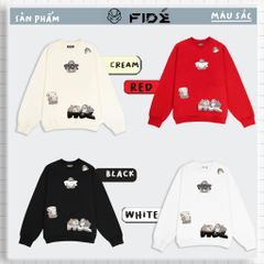Áo Sweater FIDE SHARK unisex nam nữ Sweater Cotton oversize form rộng -SW02