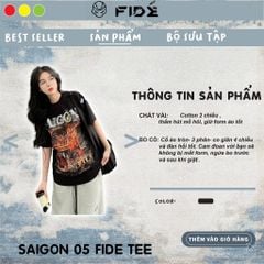 Áo thun FIDE phông trơn nam nữ cổ tròn FIDE SÀI GÒN SS5