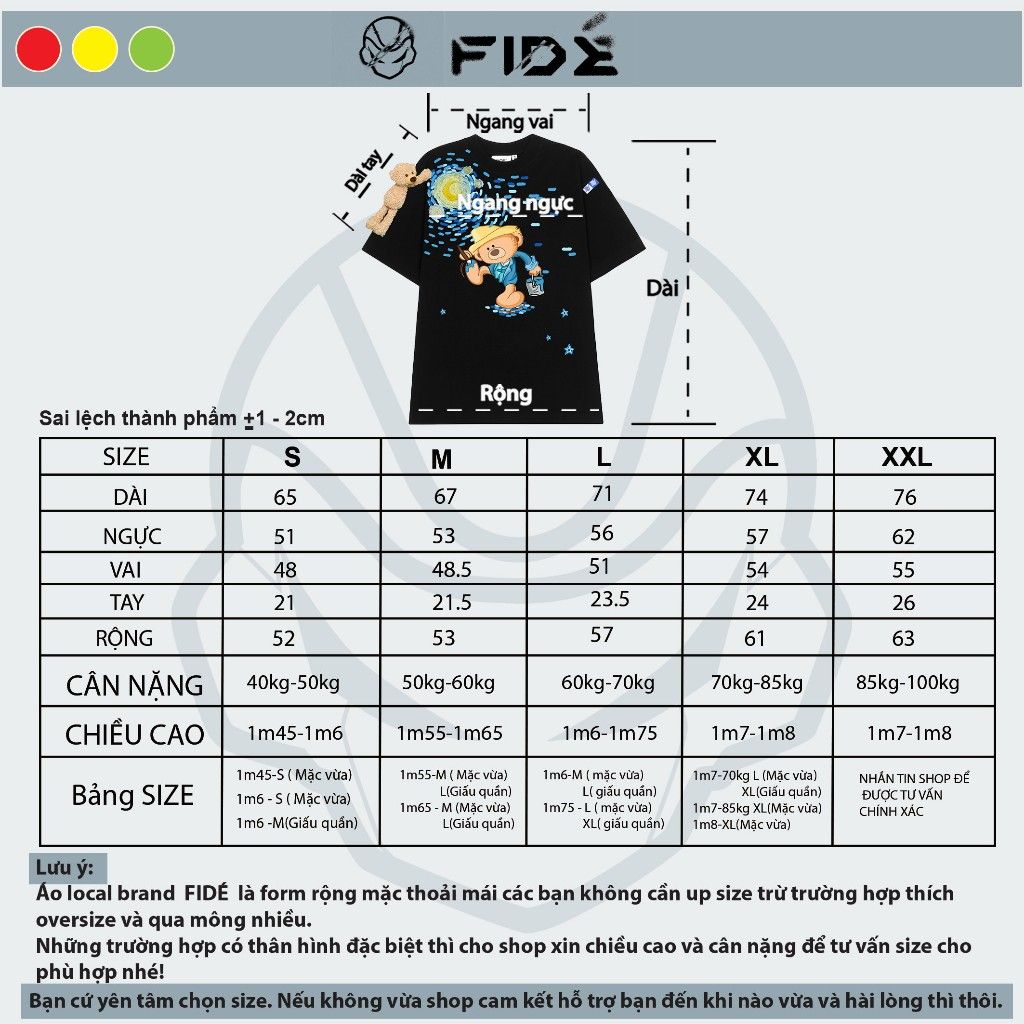 Áo thun FIDE TEEDY phông cotton unisex nam nữ form rộng cổ tròn ulzzang áo đính gấu - AT35(TẶNG KÈM GẤU)