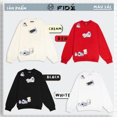 Áo Sweater FIDE SHARK unisex nam nữ Sweater Cotton oversize form rộng -SW03