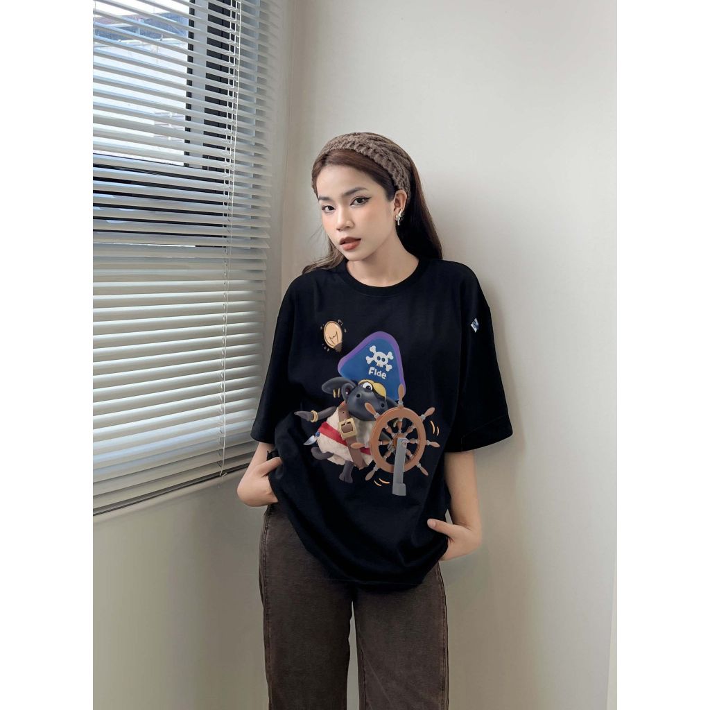 Áo thun FIDE Cừu shaun phông unisex nam nữ form rộng cổ tròn ulzzang SHAUN 19