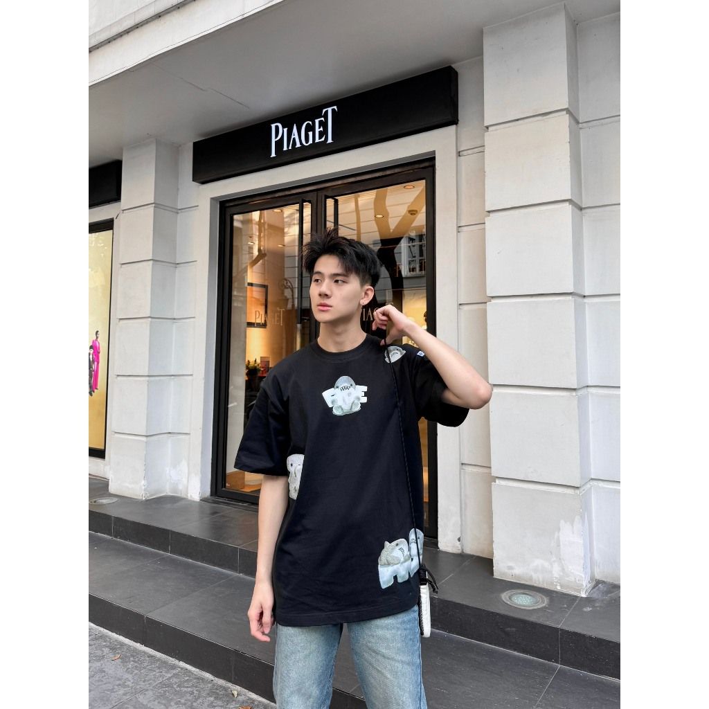 Áo thun FIDE shark unisex form rộng cổ tròn SHARK CUTE - AT09