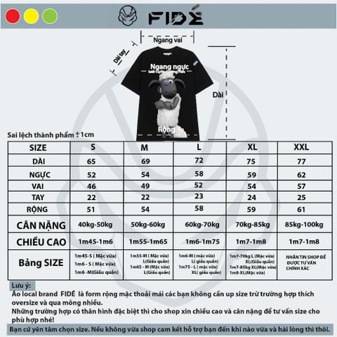 Áo thun FIDE Cừu shaun phông unisex nam nữ form rộng cổ tròn ulzzang SHAUN 17
