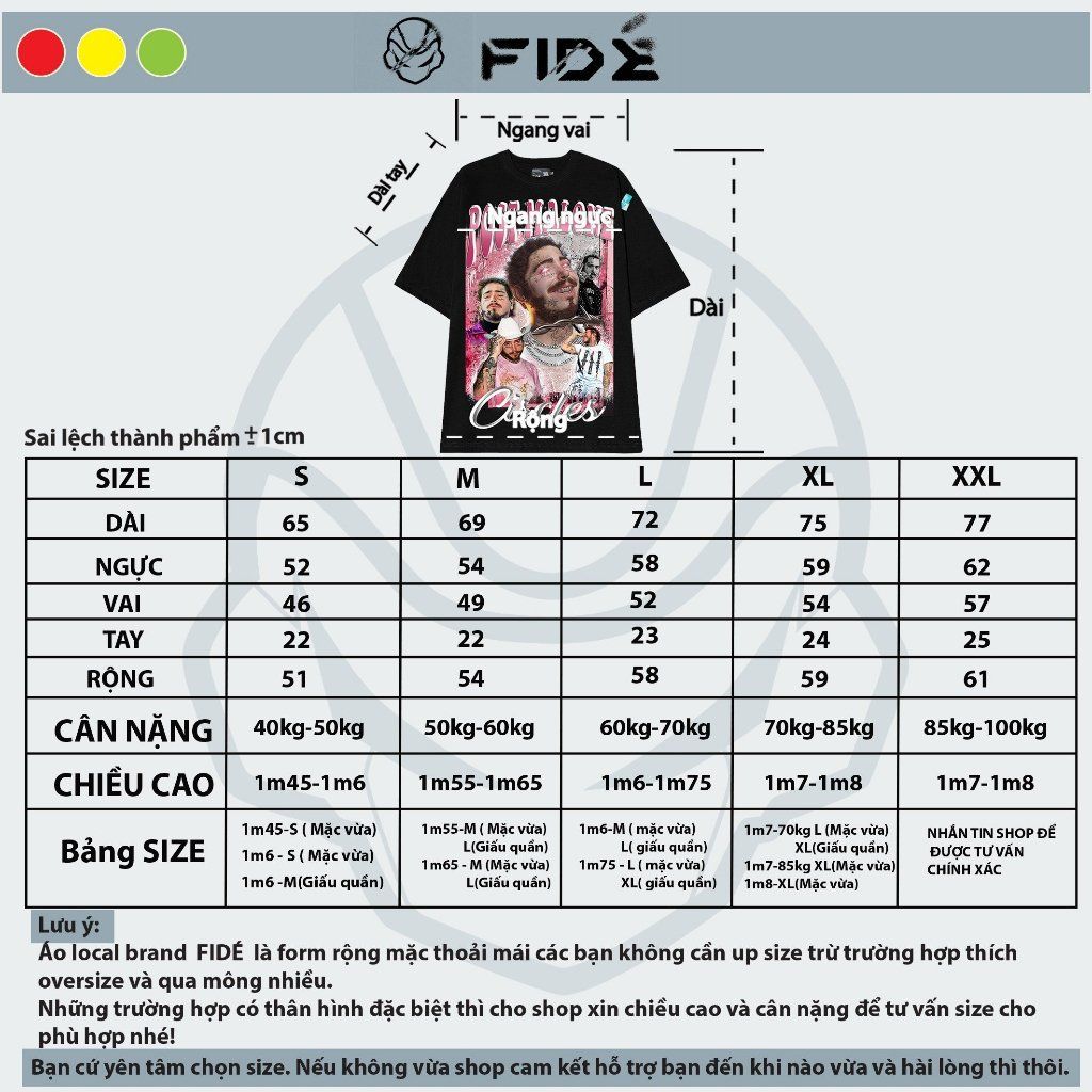 Áo thun FIDE phông unisex nam nữ form rộng ulzzang CIRCLES