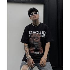 Áo thun FIDE unisex nam nữ form rộng cổ tròn GẤU JOKER